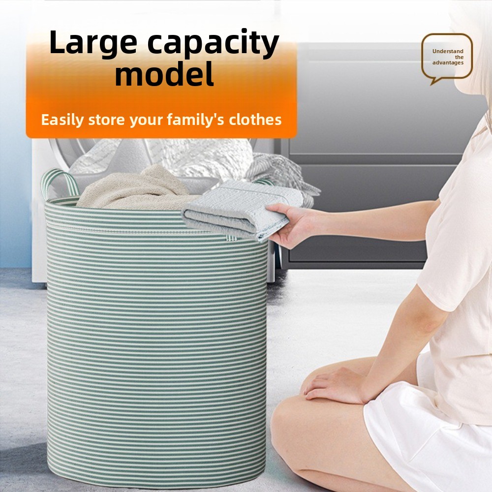Laundry - Składany kosz na pranie z bawełny
