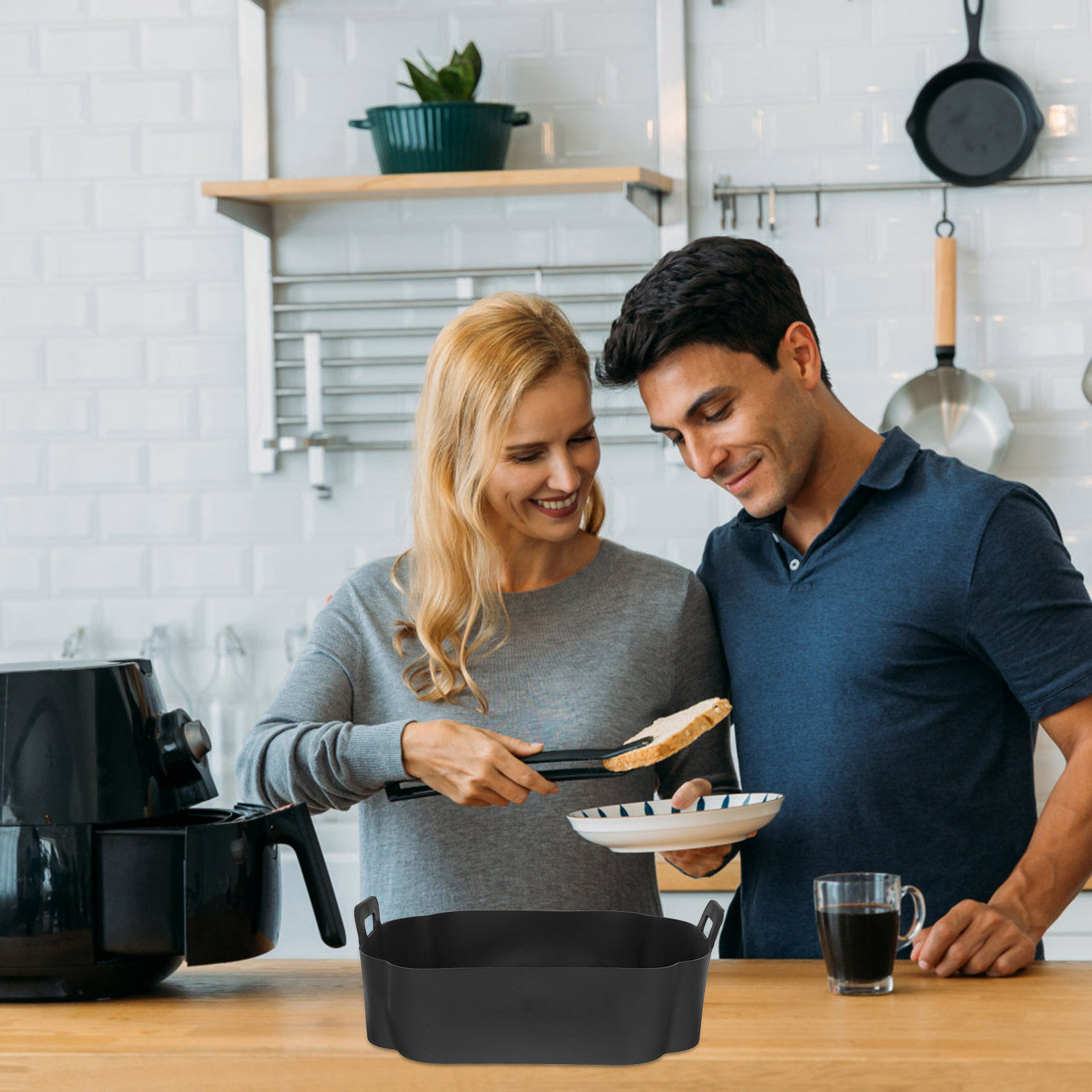 Air Fryer Silicone Pot Liner - Silikonowa podkładka do pieczenia do frytkownicy