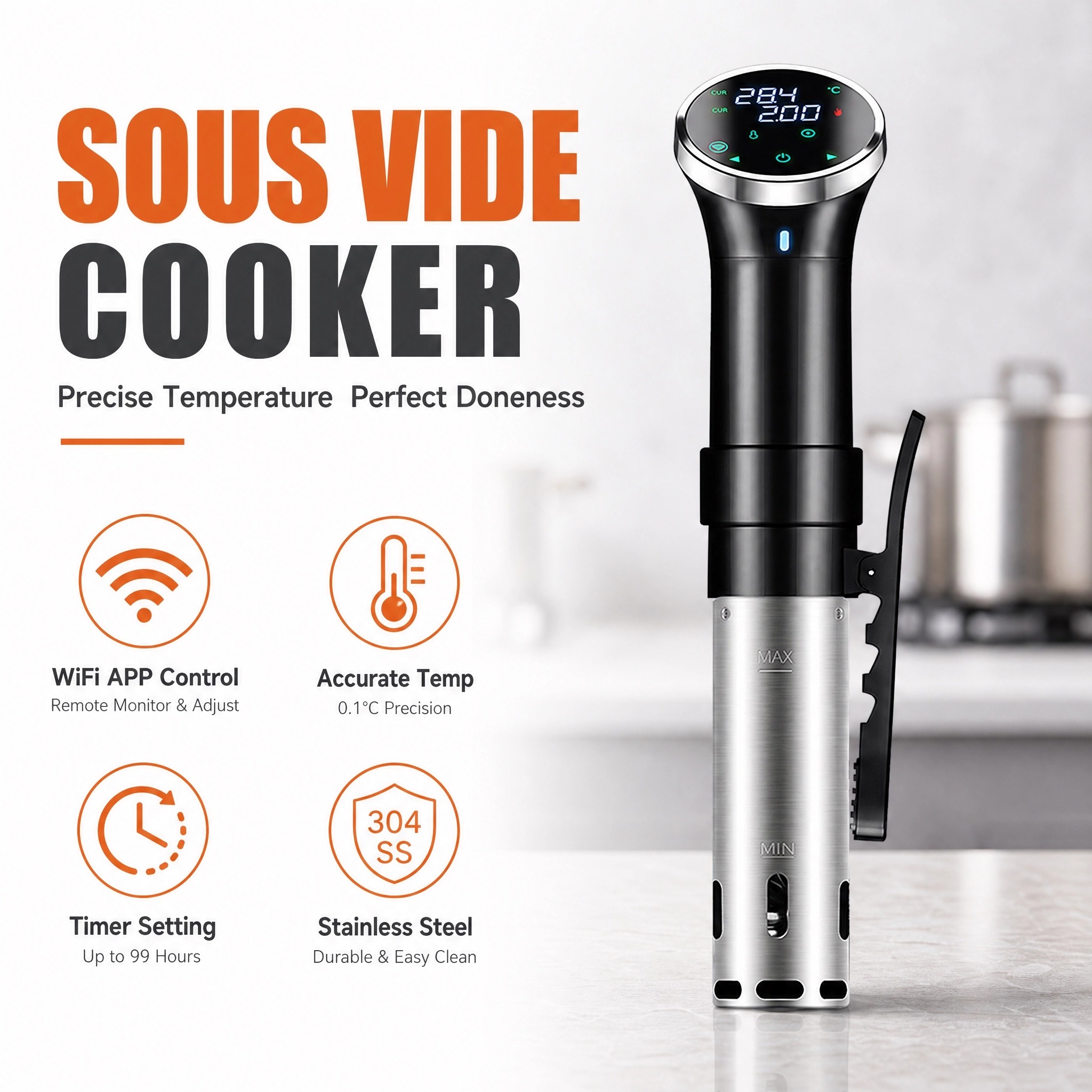 Digital Sous Vide Precision Cooker - Urządzenie do gotowania metodą sous vide