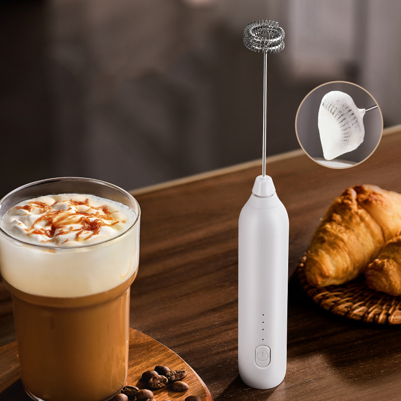 Electric Milk Frother Handheld - Elektryczny mikser do spieniania mleka i