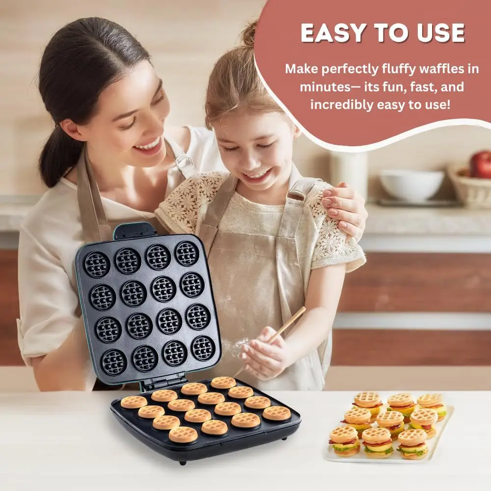 Maszyna do gofrów z 16 otworam – Mini Waffle Maker Machine recenzja i cena