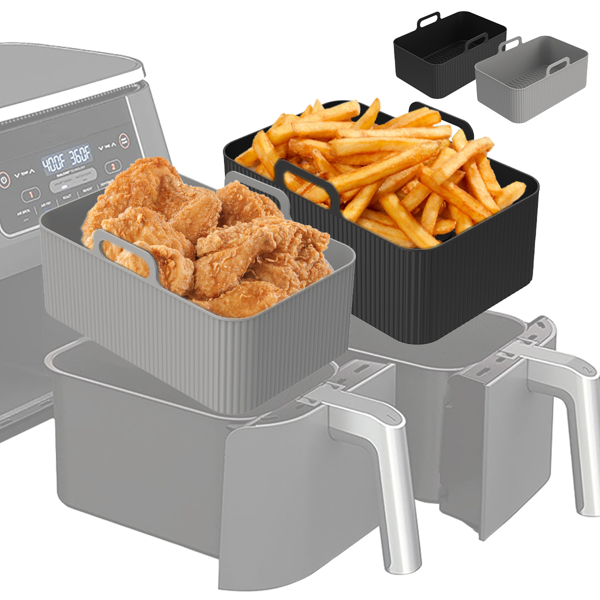 Silikonowa wkładka do frytowni – Air Fryer Silicone Pot Liner recenzja i cena