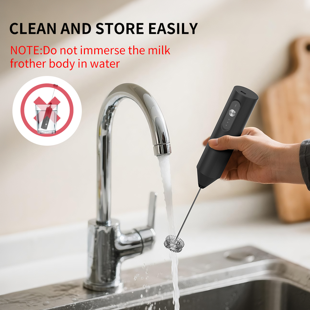 Biały, wielofunkcyjny, elektry – Electric Milk Frother Handheld recenzja i cena