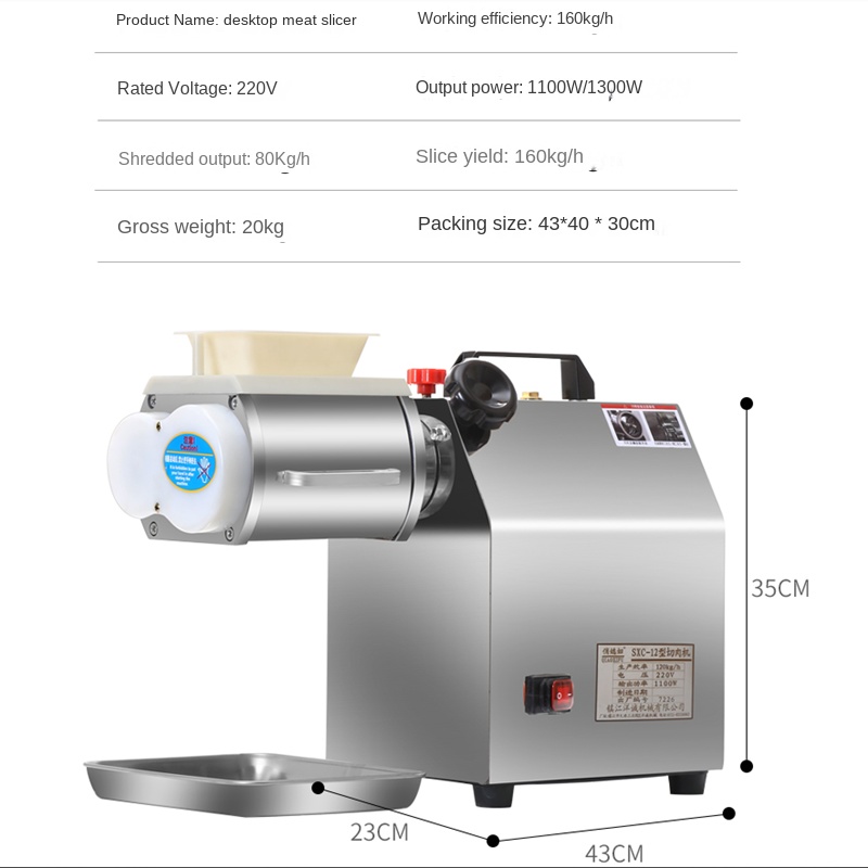 Krajalnica do mięsa handlowa e – Automatic Meat Slicer Home recenzja i cena